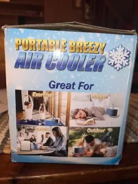 Kings Mega Ltd 886617030964 Portable Breezy Air Cooler Fan Lights-cools Humidifies Purifies Add H2o New #3