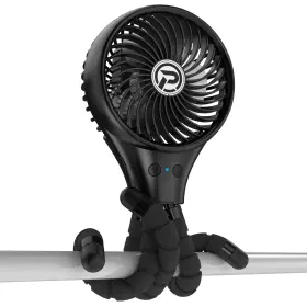 Mlf008 Kitwlemen Oscillating Baby Fan Clip On Tripod Rechargeable Crib Car Seat Travel Use Quiet