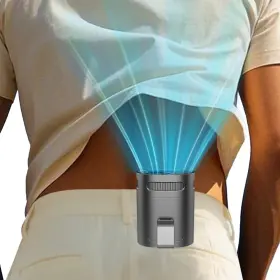 Kjxic 753775371287 Waist Fan Clip On-mini Lightweight Portable Fans Rechargeable Under Shirt Bel