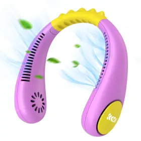 4-14y Kkdi 727309189525 Kids Neck Fan Portable Bladeless Fans For Kid Girls And Boys 2600mah Us