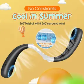 Kkdi 739319039783 Kids Neck Fan Bladeless For 2600mah Portable Rechargeable Coo #2