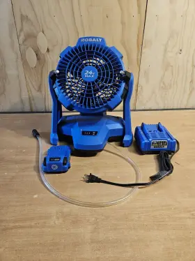 1774925 Kobalt 24v Misting Fan Battery Charger Kit 24 Max