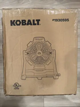 Kobalt 886098002900 24v 7-in High Velocity Indoor/outdoor Misting Fan 3-speed Tool Only