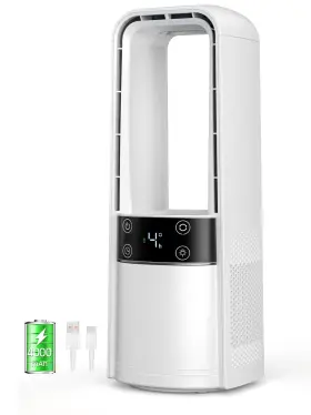 F13-bl Konsiden Fan 120 Oscillation Rechargeable Quiet Touch Control Night Light