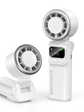 K822 Konsiden Portable Handheld Turbo Fan 199 Stepless Speeds 4000mah Usb Rechargeable 1