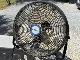 Sfc2-300b Kool-flo 12ftft Inch High Velocity Floor Fan Black Powder-coated Steel