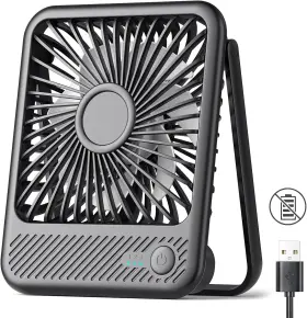 F491 Koonie 705353664854 Usb Desk Fan Strong Wind Ultra Quiet Small Personal With 180 Tilt F