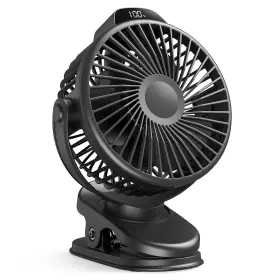 Koonie 716151400667 Portable Clip On Fan Small Usb Battery Operated 3 Speed Rechargeable Mi