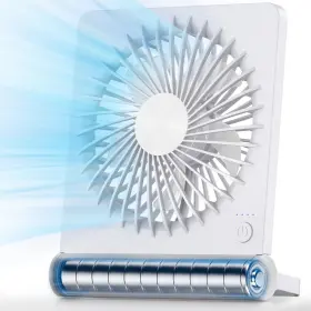 Koonie 716151400889 Portable Desk Fan 3.5-20hrs Battery Operated Small Usb With Ultra Quiet 2
