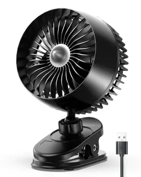 Koonie 716151400940 Usb Clip On Fan Strong Wind Ultra Quiet Small Desk With Clamp Mo