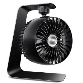 Koonie 716151400957 Metal Usb Desk Fan 4 Inch Small Portable Turbo Air Circulator 6ft Strong Ai
