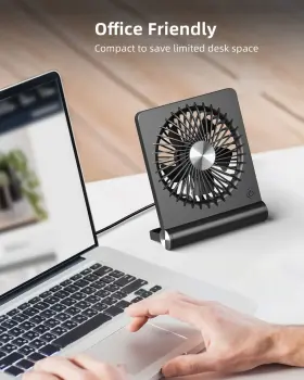 Koonie 737970849017 Usb Fan Strong Wind Ultra Quiet Small Desk 220 Tilt Folding 3 Sp #3