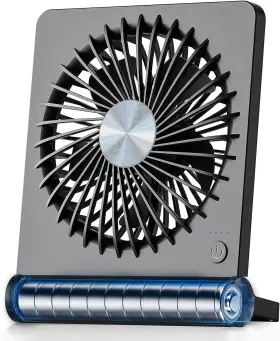 F471 Koonie 744110211047 Portable Desk Fan 3.5-20hrs Battery Operated Small Usb With Ultra Qu
