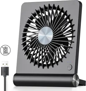 F461-ray-koonie Koonie Usb Fan Strong Wind Ultra Quiet Small Desk 220 Tilt Folding 3 Speed