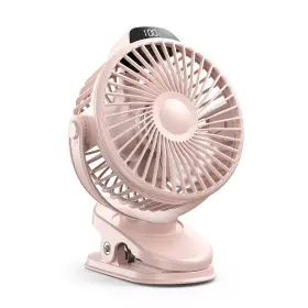 F9403 Koonie Portable Clip On Fan Small Usb Battery Operated 3 Speed Rechargeable Mini P