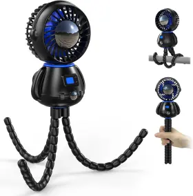 Us-f9101 Koonie Astronaut Portable Stroller Fan Baby-safe Clip-on With Detachable Flexib