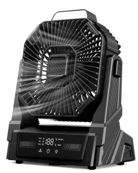 Dft15-1lw Kopbeau Portable Camping Fan With Lights 20000mah Rechargeable Battery Opera