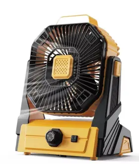 Kw-mf11 Kopbeau Portable Camping Fan With Lights Dc5v/2a 10w Used No Batteries