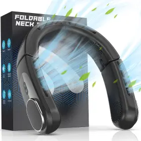 Korbot 445021396344 Chillgo Neck Fan - 4 Turbo Foldable Portable Personal Bladeless 5200ma