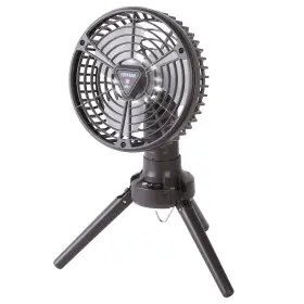 Lakeforest 737547590618 10400mah Portable Camping Fan With Led Light Rechargeable Tripod Tent Hanging