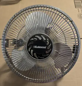 Hv-09 Lakewood Electric 3 Speed Chrome Metal Fan Excellent Condition Tested