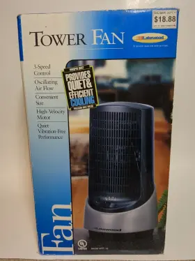 Mtf-15 Lakewood Mini Tower Fan 3-speed Works Great
