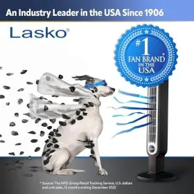 Lasko 004601342507 Portable 36 Inch Oscillating 3-speed Tower Fan With Remote Control And Timer For #2