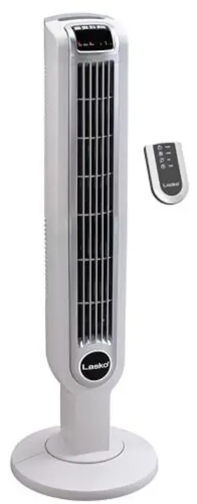 Lasko 004601342507 Portable 36 Inch Oscillating 3-speed Tower Fan With Remote Control And Timer For