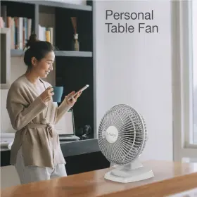 Lasko 046013458216 Personal Table Fan With Storage Tray 2 Quiet Speeds Tilt-back Head For #2