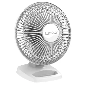Lasko 046013458216 Personal Table Fan With Storage Tray 2 Quiet Speeds Tilt-back Head For