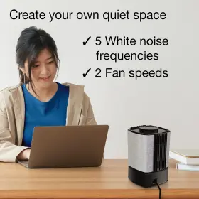 Sb100 Lasko 046013458896 Slumberbreeze 2-in-1 Small Table Fan And White Noise Machine For Better #3