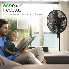 Lasko 046013459268 Oscillating 18-inch Ecoquiet Dc Motor 12-speed Pedestal Fan With Remote #2