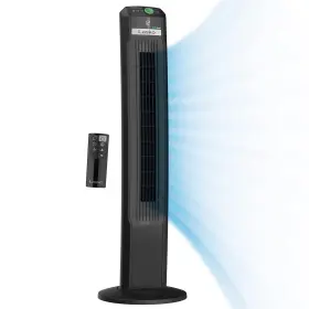 Lasko 046013468130 Ecoquiet Oscillating Tower Fan Portable Remote Control Timer 12 Quiet Spe