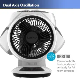 Lasko 046013594204 Whirlwind Orbital Motion Air Circulator Table Fan 3 Speeds Timer Dark Mode #3