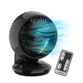 Lasko 046013594303 Whirlwind Orbital Motion Air Circulator Table Fan 3 Speeds Timer Dark Mode