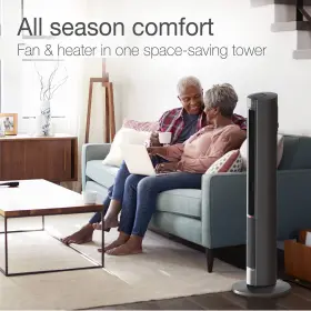 Lasko 046013771162 Oscillating All Season Tower Fan And Space Heater In One For Home With Adjust #2