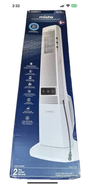 2575341 Lasko Misto 42 Inch Outdoor Misting Tower Fan
