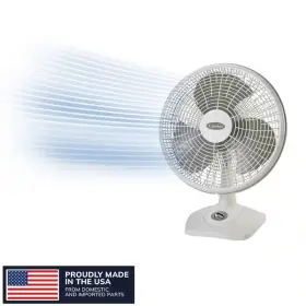 Lasko 313022431463 16 Inch 3-speed Oscillating Performance Table Fan