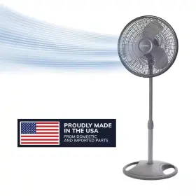 Lasko 313053759710 16 Inch 3 Speed Oscillating Pedestal Fan With Adjustable Height Easy Assembly A