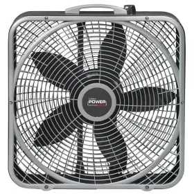 Lasko 313112079032 20 Inch Power Plus Box Fan 3-speed Floor Steel Indoor Built-in Carry Handle