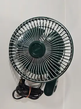 31457 Lasko 31456 Vintage 6 Inch Hunter Green Clip On Fan Galaxy Model
