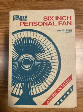 31463 Lasko Vintage Galaxy By 6 Inch Personal Fan Model #31463 Grey