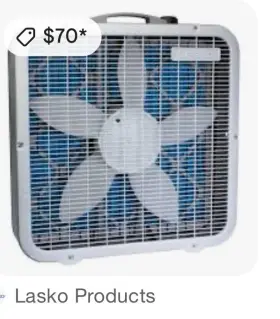 4733 Lasko A Galaxy 20 Inch Box Fan Model