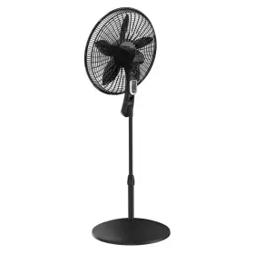 Lasko 744759522375 20 Inch 4 Speed Oscillating Pedestal Fan For Home In Black With 90 Oscillation