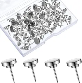 Lasko 744759669735 30 Pieces Push Pins Metal Thumb Tacks For Picture Photo Hanging Wall