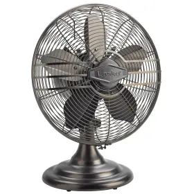 Lasko 756564425253 Oscillating Table Top Fan Portable 3 Quiet Speeds For Bedroom Kitchen And