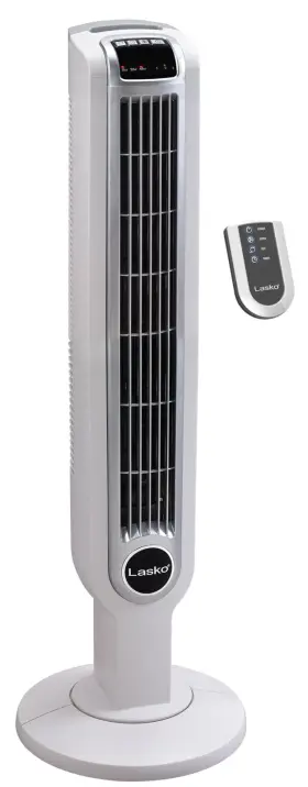 Lasko 898029714479 Portable 36 Inch Oscillating 3-speed Tower Fan With Remote Control And Timer For