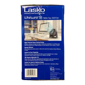 A12107 Lasko Whirlwind Tilt 12 Inch Table Fan With Wall-mount Option Slate #3