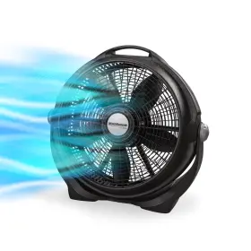 A20302 Lasko Wind Machine 20 Inch 3-speed Air Circulator Floor Fan Black