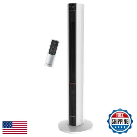 B07qhg97rz Lasko Fh500 42 Inch Oscillating Tower Fan And Heater 1500w Remote White